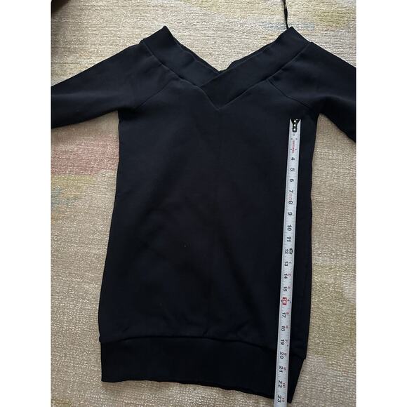 Burberry Woman Jersey Sweatshirt Dress In Navy Size Small - Picture 3 of 7